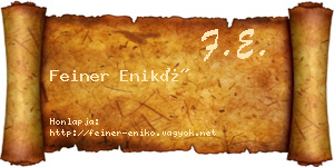 Feiner Enikő névjegykártya